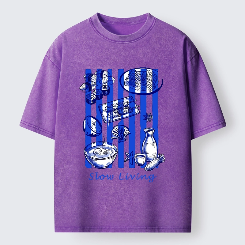 Tokyo-Tiger Slow Living Moments Washed T-Shirt