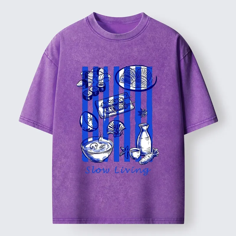 Tokyo-Tiger Slow Living Moments Washed T-Shirt