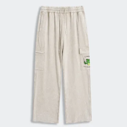 Tokyo-Tiger Impatient Frog Washed Utility Sweatpants