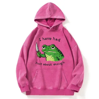 Tokyo-Tiger Impatient Frog Washed Hoodie