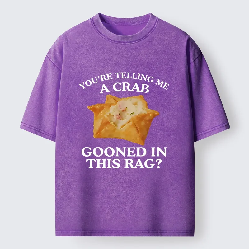 Tokyo-Tiger A Crab in a Crispy Wrap Washed T-Shirt