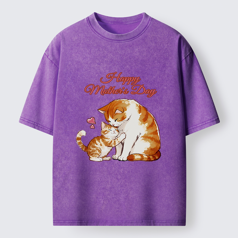 Tokyo-Tiger Love Of Cats Washed T-Shirt