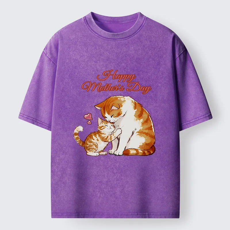 Tokyo-Tiger Love Of Cats Washed T-Shirt