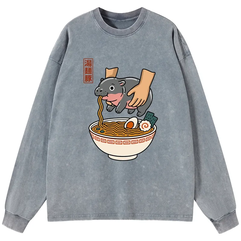 Tokyo-Tiger Noodles Got Me Washed Long Sleeve T-Shirt Sale