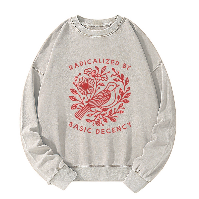 Tokyo-Tiger Pigeon That Was Moved Washed Sweatshirt