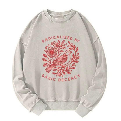 Tokyo-Tiger Pigeon That Was Moved Washed Sweatshirt