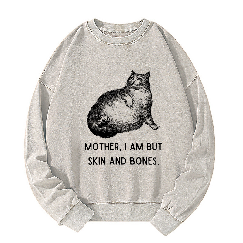 Tokyo-Tiger Skin & Bones Cat Washed Sweatshirt