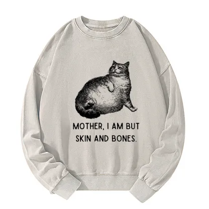 Tokyo-Tiger Skin & Bones Cat Washed Sweatshirt