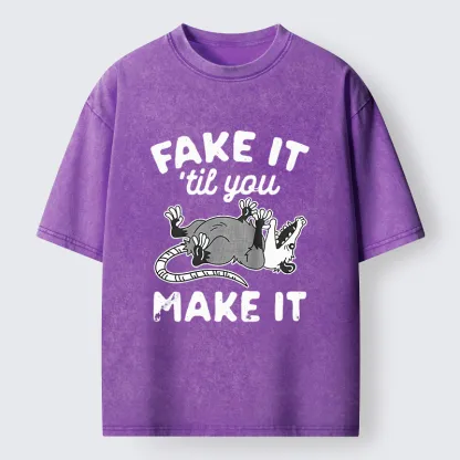 Tokyo-Tiger Pretending To Die Washed T-Shirt