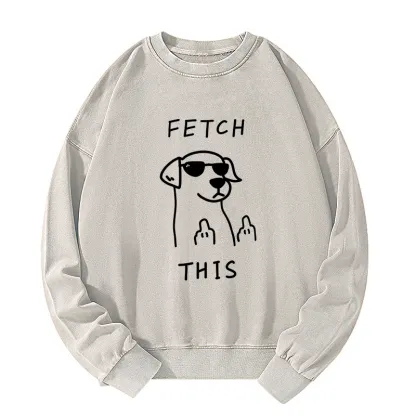 Tokyo-Tiger Rebellious Dog Washed Sweatshirt