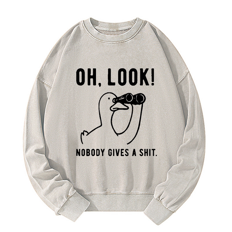 Tokyo-Tiger No One Cares About The Duck Washed Sweatshirt