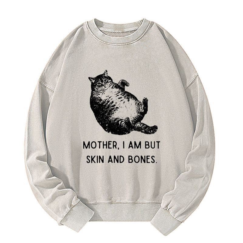 Tokyo-Tiger Overweight Cat And Its Doting Owner Washed Sweatshirt