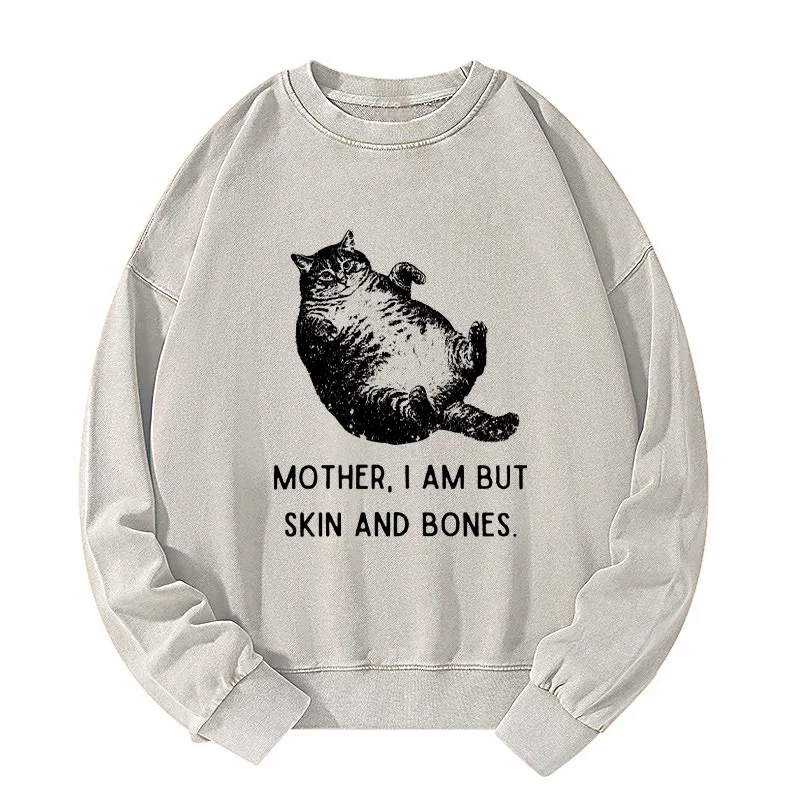 Tokyo-Tiger Overweight Cat And Its Doting Owner Washed Sweatshirt Sale