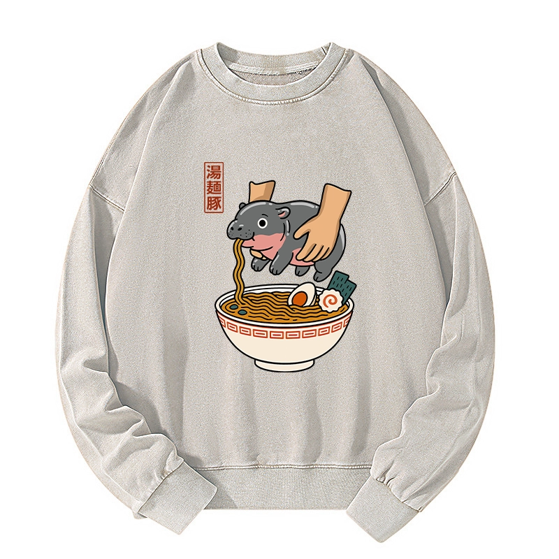 Tokyo-Tiger Noodles Got Me Washed Sweatshirt
