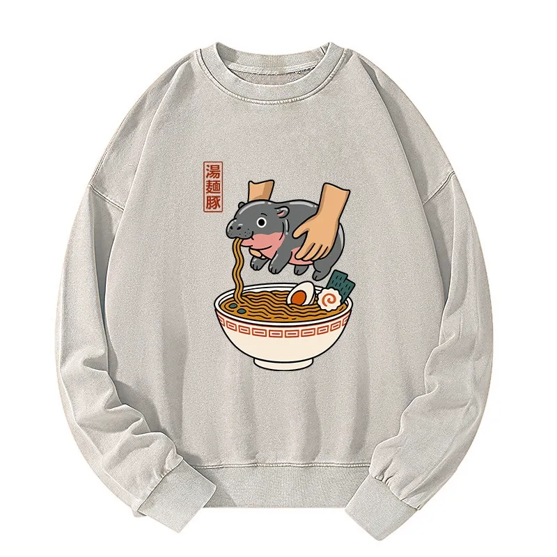 Tokyo-Tiger Noodles Got Me Washed Sweatshirt