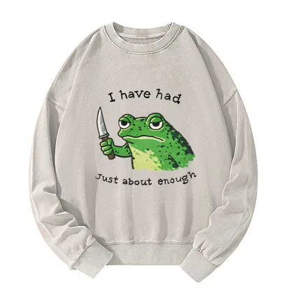 Tokyo-Tiger Impatient Frog Washed Sweatshirt