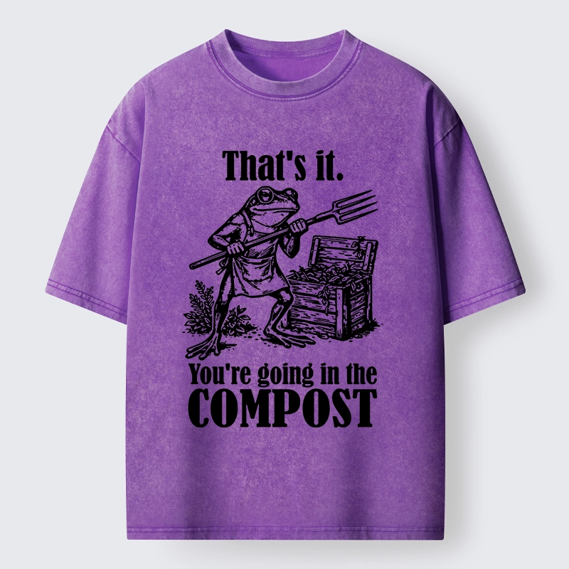 Tokyo-Tiger Frog’s Compost Threat Washed T-Shirt