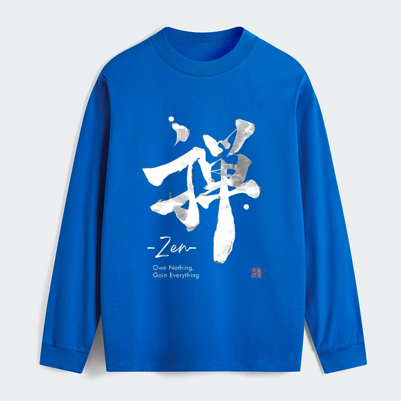 Tokyo-Tiger Zen Texts Classic Long Sleeve T-Shirt