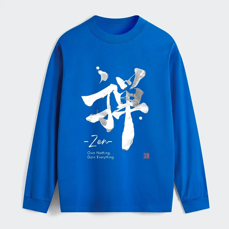 Tokyo-Tiger Zen Texts Classic Long Sleeve T-Shirt