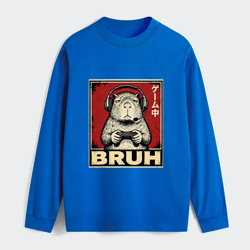 Tokyo-Tiger Funny Capybara Playing Games Classic Long Sleeve T-Shirt Sale