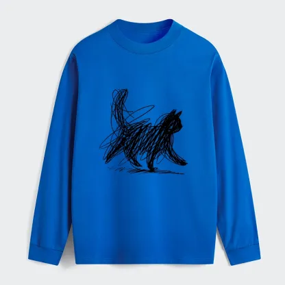 Tokyo-Tiger Minimalist Cat Art Classic Long Sleeve T-Shirt