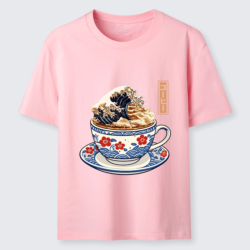 Tokyo-Tiger Coffee Wave Foam Classic T-Shirt