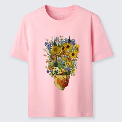 Tokyo-Tiger Van Gogh's Blooming Flowers Classic T-Shirt