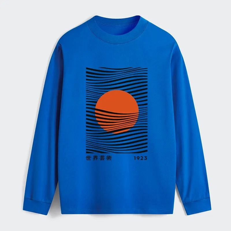 Tokyo-Tiger Minimalist Art Sun Classic Long Sleeve T-Shirt