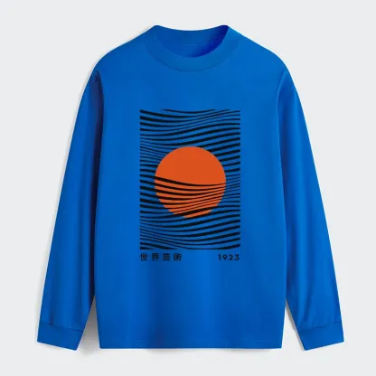 Tokyo-Tiger Minimalist Art Sun Classic Long Sleeve T-Shirt