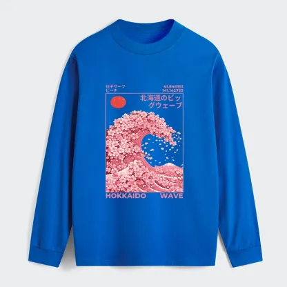 Tokyo-Tiger Sakura Wave Classic Long Sleeve T-Shirt