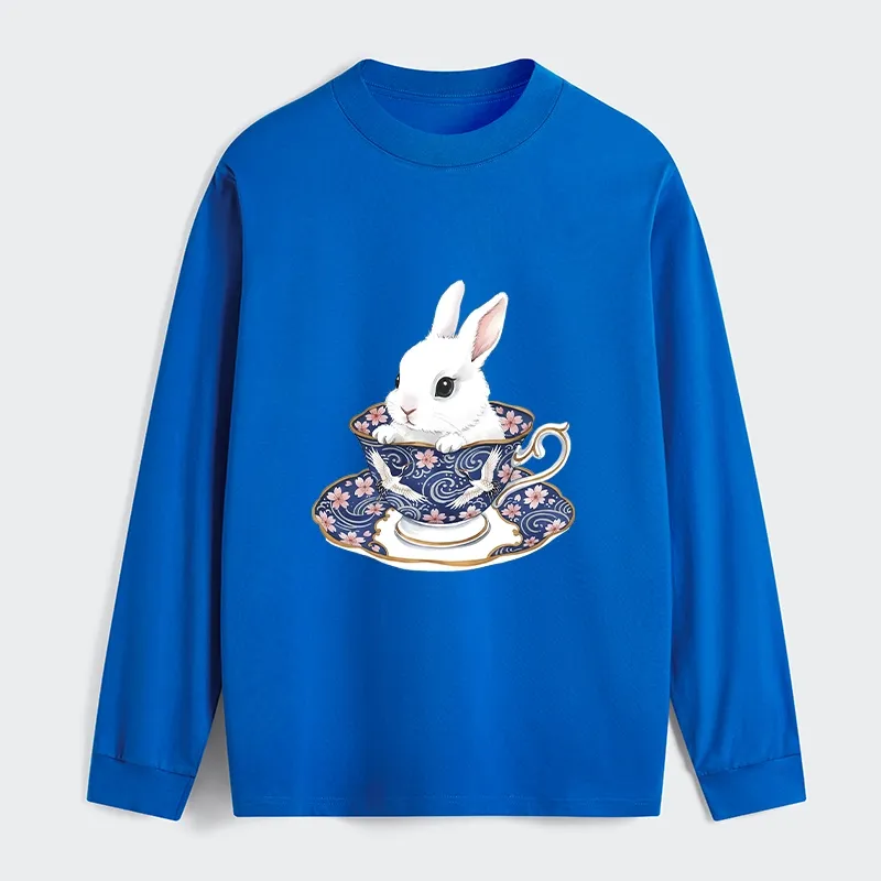 Tokyo-Tiger Cute Rabbit Tea Set Classic Long Sleeve T-Shirt