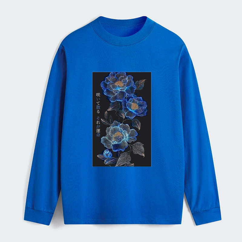 Tokyo-Tiger The Sea Of Flowers In The Darkness Classic Long Sleeve T-Shirt