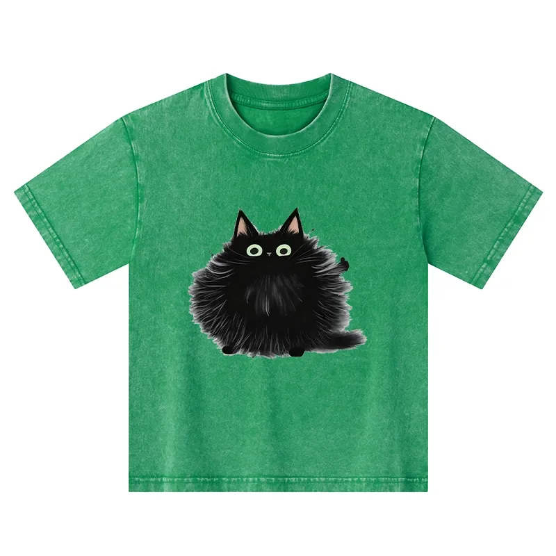 Tokyo-Tiger Cat's Approval Kids Washed T-Shirt