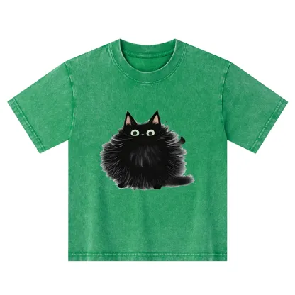 Tokyo-Tiger Cat's Approval Kids Washed T-Shirt