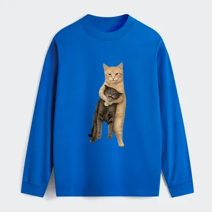 Tokyo-Tiger Orange Cat’s Tight Embrace Classic Long Sleeve T-Shirt