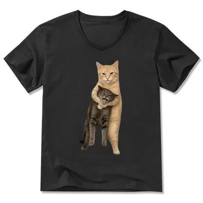Tokyo-Tiger Orange Cat’s Tight Embrace Classic T-Shirt