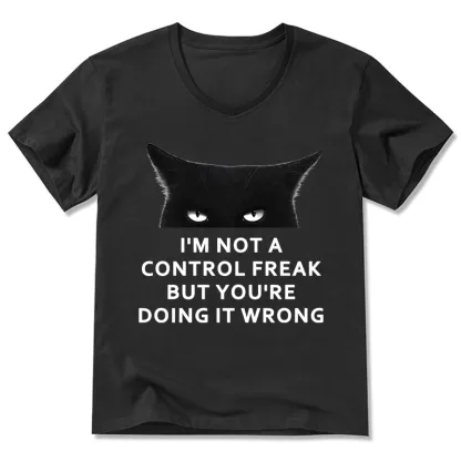 Tokyo-Tiger Control Freak Funny V-Neck Classic T-Shirt