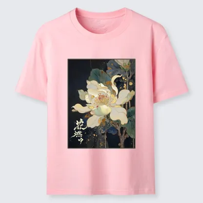 Tokyo-Tiger Lotus Adorned With Golden Specks Classic T-Shirt