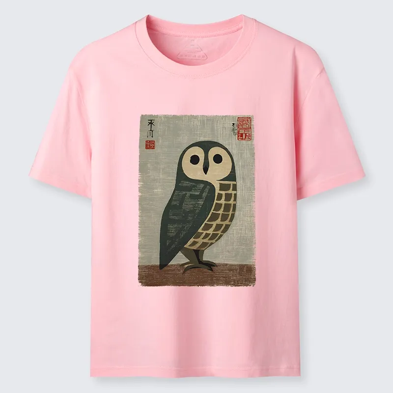 Tokyo-Tiger Traditional Owl In Japanese Art Classic T-Shirt