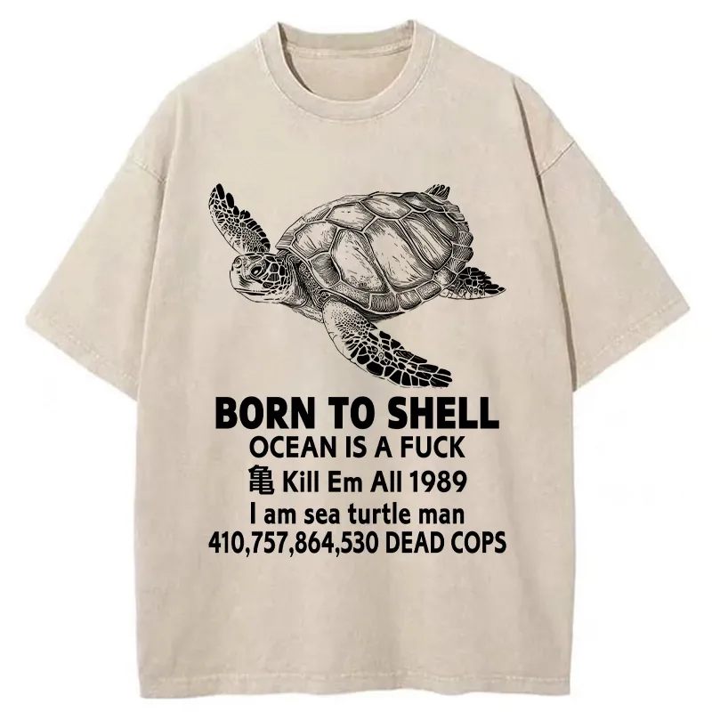 Tokyo-Tiger Born To Shell Washed T-Shirt