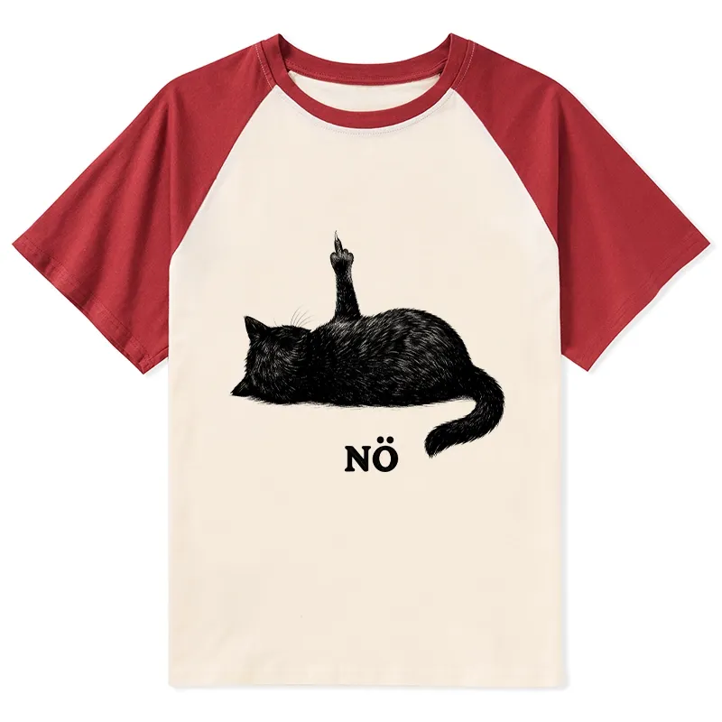 Tokyo-Tiger Cat Refused Raglan T-shirt