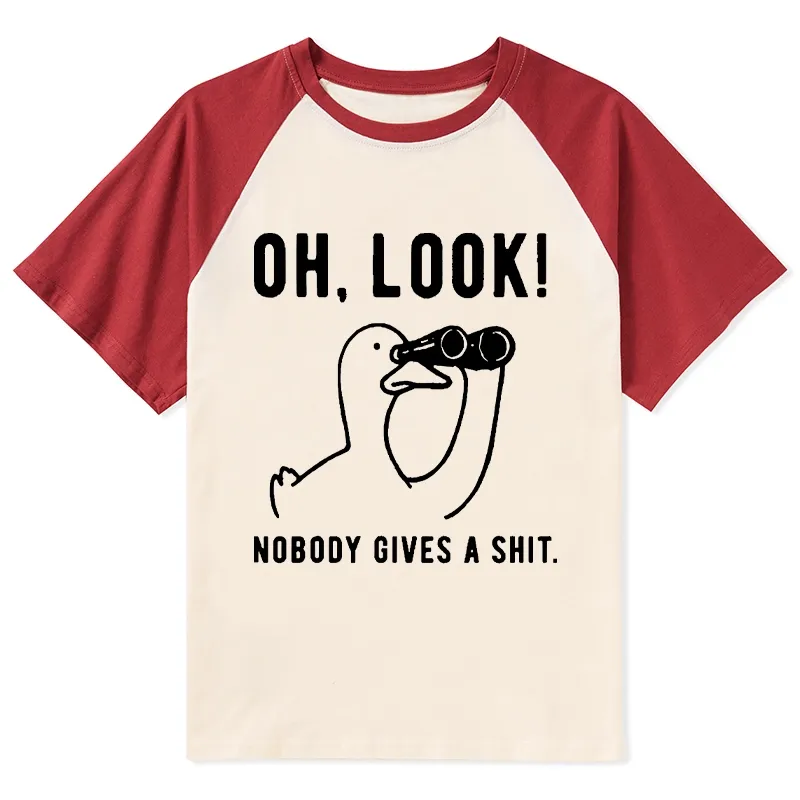 Tokyo-Tiger No One Cares About The Duck Raglan T-shirt