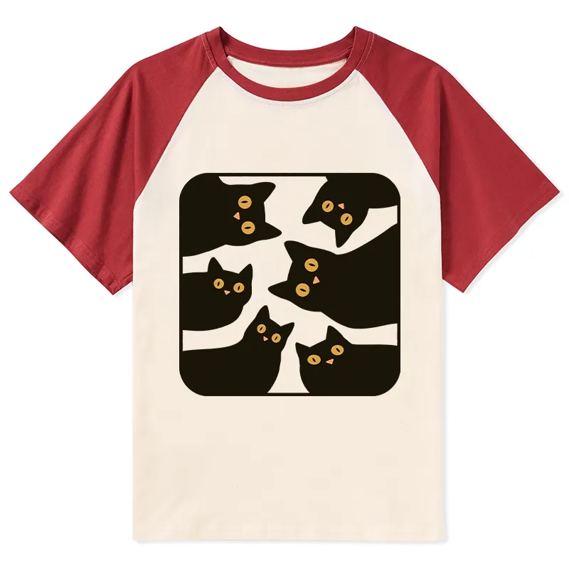 Tokyo-Tiger Cats Are Watching You Raglan T-shirt