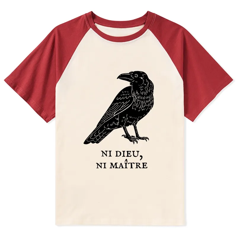 Tokyo-Tiger Crow Have A Strong Sense Of Self Raglan T-shirt