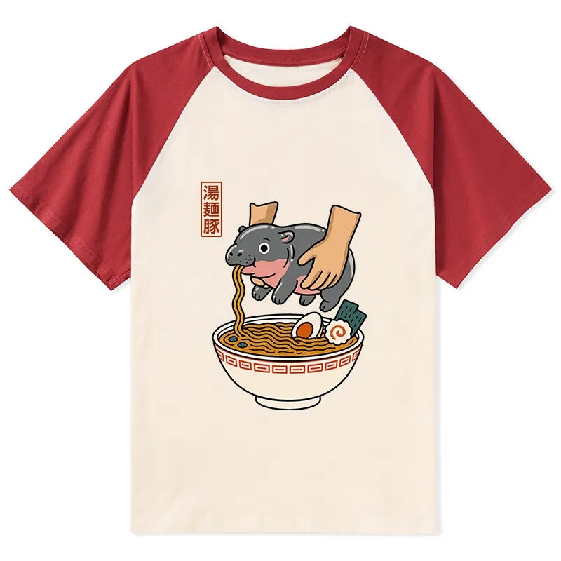 Tokyo-Tiger Noodles Got Me Raglan T-shirt