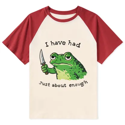 Tokyo-Tiger Impatient Frog Raglan T-shirt