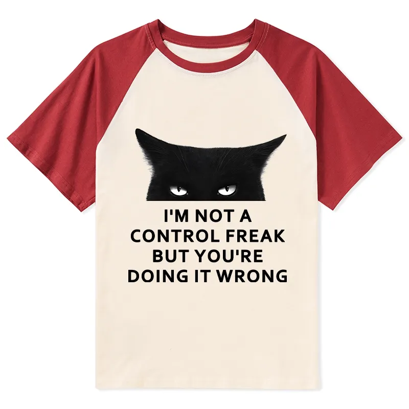 Tokyo-Tiger Control Freak Funny Raglan T-shirt Sale