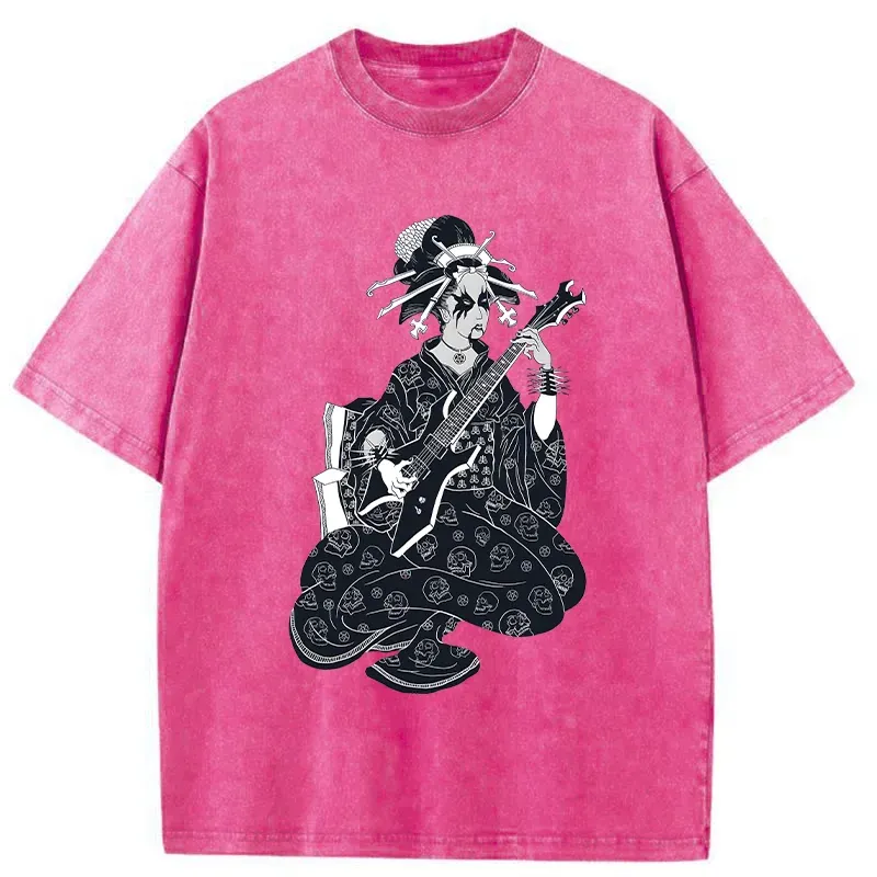 Tokyo-Tiger Heavy Metal Geisha Washed T-Shirt