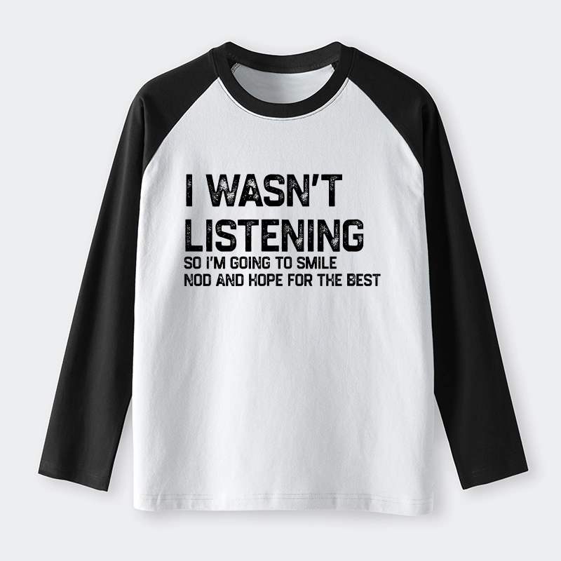 Tokyo-Tiger Indifferent To Everything Raglan Long Sleeve T-shirt