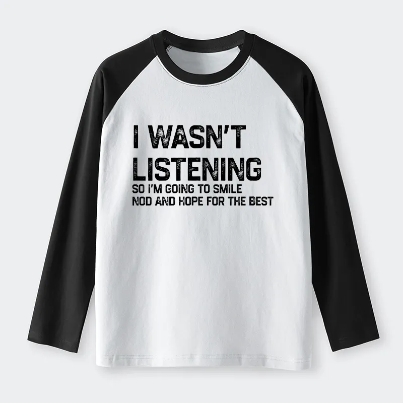 Tokyo-Tiger Indifferent To Everything Raglan Long Sleeve T-shirt